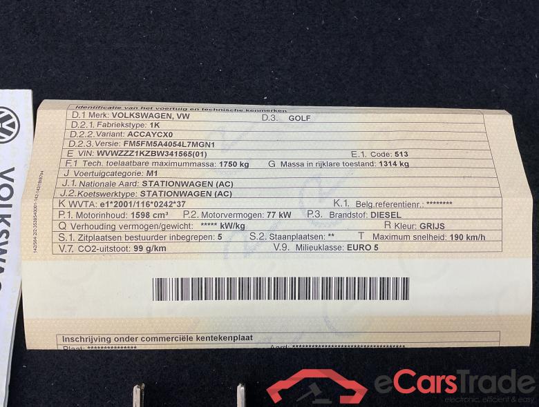 VOLKSWAGEN Golf VI BMOT 1,6L TDI 105CV/PK 5V #4