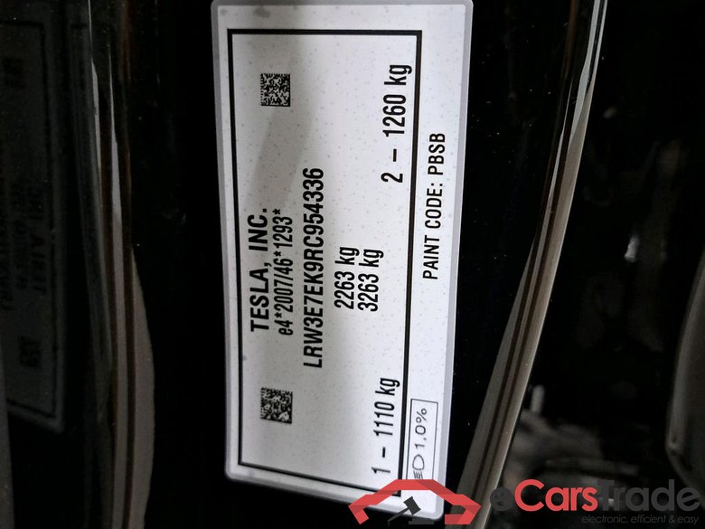 TESLA - TES MODEL 3 Long Range AWD 498PK With Self Driving Capability & 19 Inch Nova Wheels   * ELECTRIC * #6