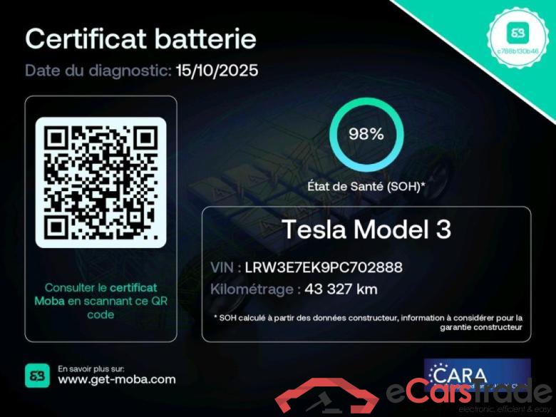 TESLA Model 3 / 2018 / 4P / Berline Grande Autonomie #2 TESLA Model 3 / 2018 / 4P / Berline Grande Autonomie #2