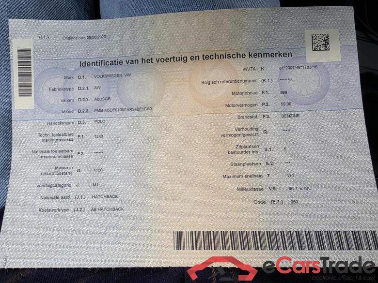 VOLKSWAGEN Polo Polo Trendline 1.0  59 kW (80 pk) 5 versnellingen manueel #6