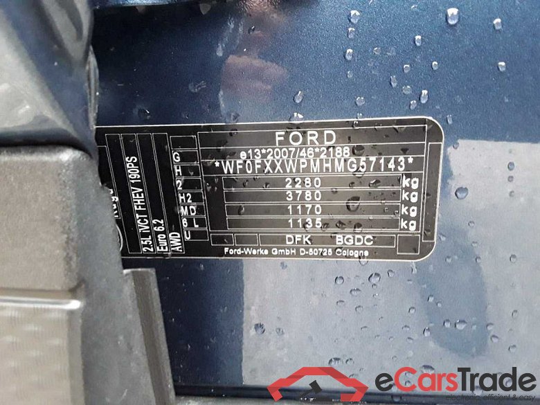 Ford Kuga (2020->) DE - SUV5 2.5 Duratec Hybrid FHEV EU6d, Titanium AWD (EURO 6d), 2020 - 2024 #4