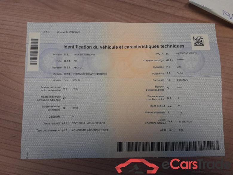 VOLKSWAGEN Polo Polo Trendline 1.0 59 kW (80 ch) 5 vitesses manuel #5