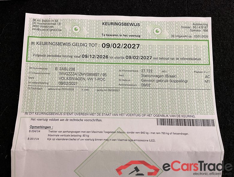 VOLKSWAGEN T-Roc T-Roc 1.0 OPF 81 kW (110 ch) 6 vitesses manuel #3