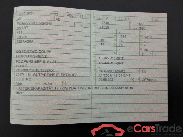 Smart fortwo coupe (11.2014->) DE - LimS3 electric drive / EQ, (Facelift) 2019 - 2023 #3