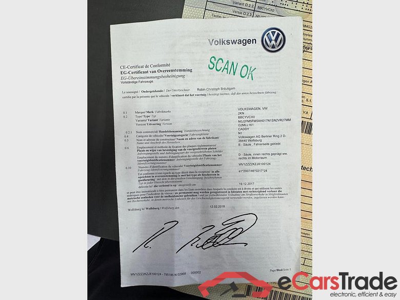 VOLKSWAGEN Caddy Van Caddy Bestelwagen  1.2 TSI EU6 BMT 84pk (62KW) Versnellingsbak 5v #5