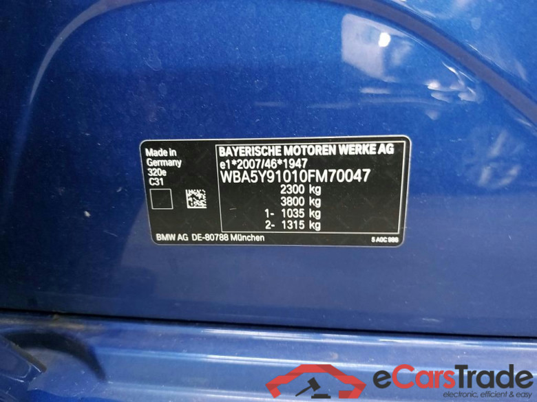 BMW - BMW 3 BERLINE 320e 204PK Business Edition M Sport Pack Business Plus With Sport Seats & Sliding Roof  * HYBRID * #6
