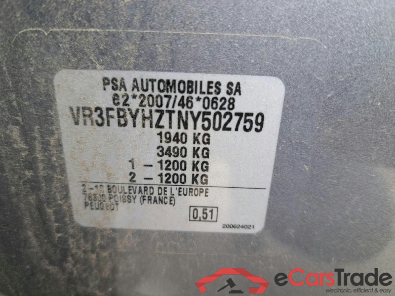 PEUGEOT - PEU 308 BlueHDi 130PK Allure  ***    ENGINE OUT - CHAIN SNAPPED  -  MOTORSCHADEN - STEUERKETTE GERISSEN  !    ***   ODO METER 161275 kms   *** #6