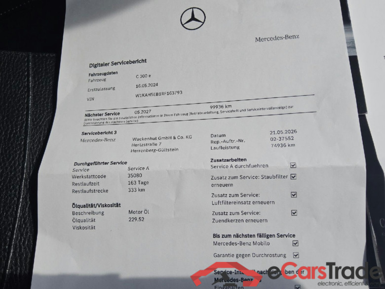 C -Klasse T-Modell C 300 T e (206.254)Avantgarde 2.0 230KW AT9 E6d #2