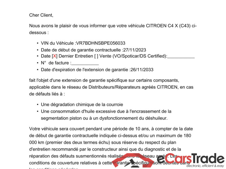 C4 X / 2022 / 4P / Berline PureTech 130 SS EAT8 Feel Pack / GARANTIE STELLANTIS 10 ANS VOIR PHOTO 2 #2