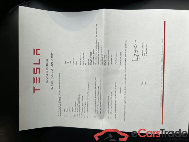 TESLA Model Y 52 kWh Standard Range RWD #5