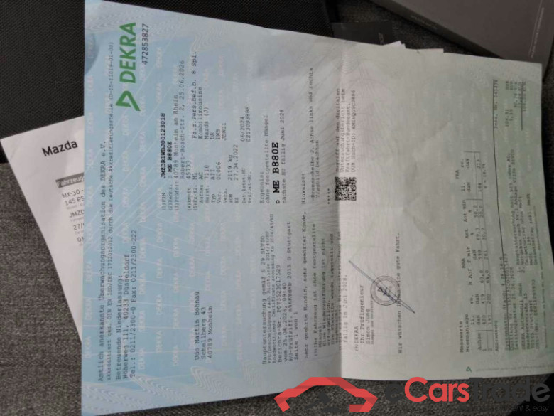 Mazda MX-30 (DR)(05.2020->) DE - SUV5 e-SKYACTIV, 2020 - 2022 #2