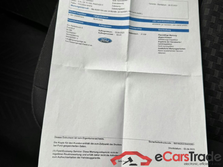 Transit Kasten 350 L3 Trend 2.0 TDCi 96KW MT6 E6d #2