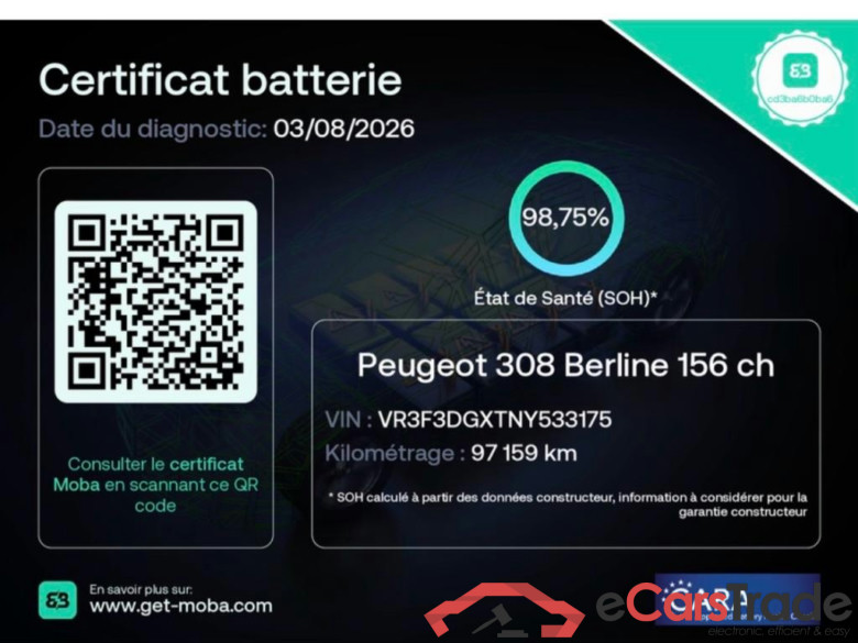PEUGEOT 308 / 2021 / 5P / Berline PHEV 180 E-EAT8 GT #2