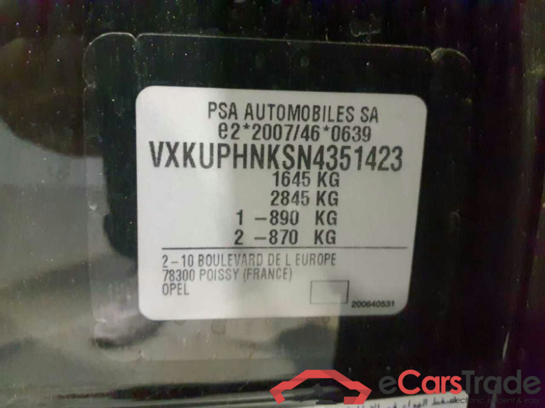 Opel Corsa F (2019->) DE - LimS5 1.2 Turbo EU6d, Elegance, 2019 - 2023 #5